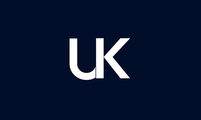 Initial letter UK logo design template