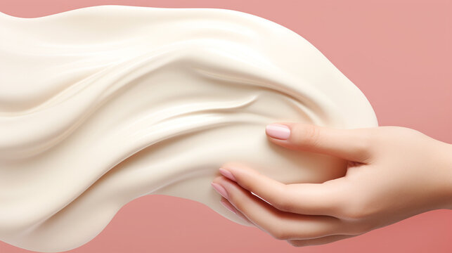 hand with cream