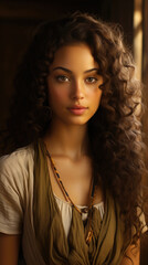 Fototapeta premium Saint Lucia Beautiful Girl 20 Year Old Professional, Background Image, Best Phone Wallpapers