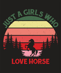 Just a girls who love horse