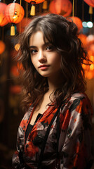 Fototapeta premium Taiwan Beautiful Girl 20 Year Old Professional, Background Image, Best Phone Wallpapers