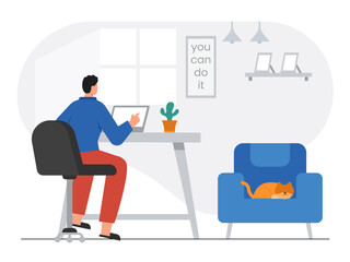 Workspace vector illustration