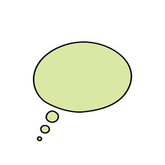 Set of simple and colorful speech bubbles