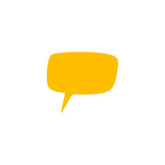 Set of simple and colorful speech bubbles