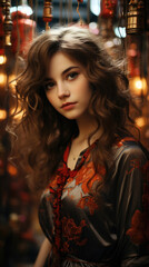 Obraz premium Malaysia Beautiful Girl 20 Year Old Professional , Background Image, Best Phone Wallpapers