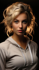 Fototapeta premium Masterpiece Realistic 27Yr Old Female Beautiful Face, Background Image, Best Phone Wallpapers