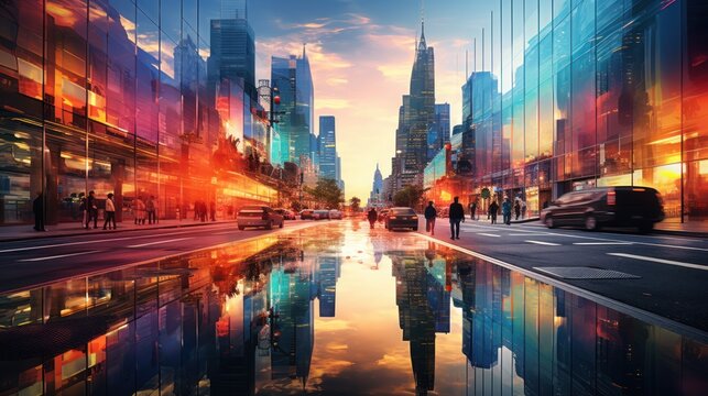 The urban vibe in a mesmerizing double take