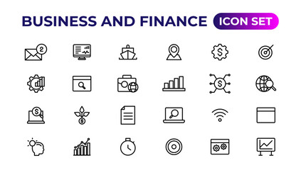 Business and finance icon set. Business and corporation vector icon.Money, investment, teamwork, meeting, partnership, meeting, work success.