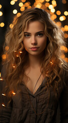 Fototapeta premium Hungary Beautiful Girl 20 Year Old Professional, Background Image, Best Phone Wallpapers