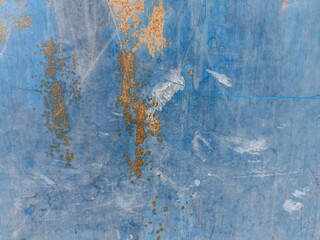 old paint blue metal texture background 