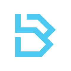 Monogram initial b letter mark logo design. Monogram design vector b logo. Monogram initial letter mark b logo. Design simple b monogram