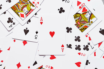 Playing cards background.