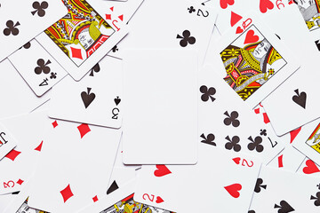 Playing cards background.