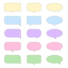 
speech bubble, talk bubble, Cloud speech bubbles collection