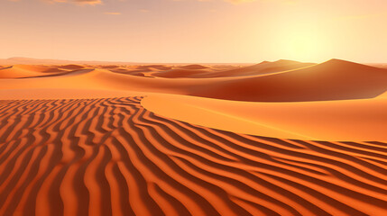 Fototapeta na wymiar sand dunes in the desert, sand twirling pattern on desert sand dunes
