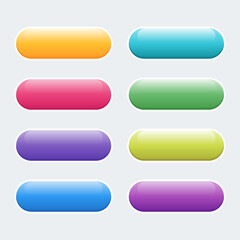 Web button collection vector illustration.