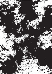 Black and white grunge brush stroke illustration background