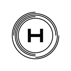 Initial Letter Logo H Template Vector Design