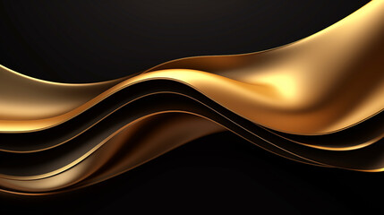 Luxurious background with abstract gold and black