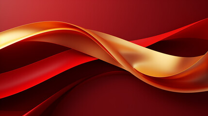 Red and gold absract red and gold ribbons background