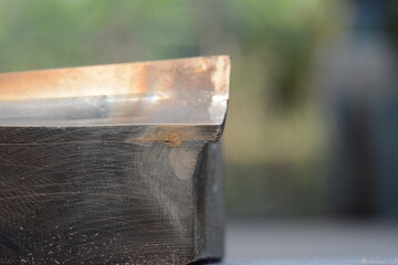 Fototapeta na wymiar close-up of welded iron and steel