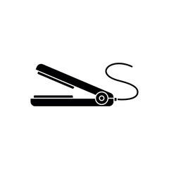 Hair Iron Icon Vector Design Template