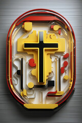 cross the lord, play and pray