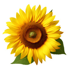 Obraz premium sunflower isolated on transparent background.