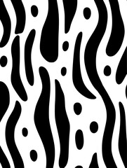 Lines dots shapes floral silhouette seamless pattern background. Good for fashion fabrics, children’s clothing, email header, wallpaper, banner, posters, events, covers, and more.