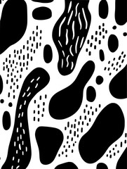 Lines dots shapes floral seamless pattern background. Good for fashion fabrics, children’s clothing, T-shirts, postcards, email header, wallpaper, banner, posters, events, covers, and more.