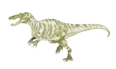 ケラトスコプス　2012年に新たに新属新種として認められたスピノサウルス科バリオニクス亜科の肉食恐竜 - obrazy, fototapety, plakaty