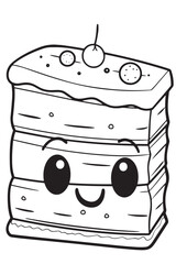 Tiramisu Coloring Page