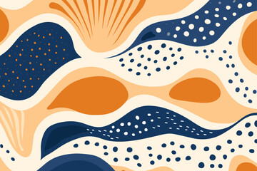 Floral abstract seamless pattern background. Good for fashion fabrics, children’s clothing, T-shirts, postcards, email header, wallpaper, banner, posters, events, covers, advertising, and more.