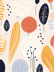 Winter floral seamless pattern background. Good for fashion fabrics, children’s clothing, T-shirts, postcards, email header, wallpaper, banner, posters, events, covers, and more.