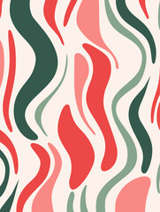 Beautiful wave seamless pattern background. Good for fashion fabrics, children’s clothing, T-shirts, postcards, email header, wallpaper, banner, posters, events, covers, advertising, and more.