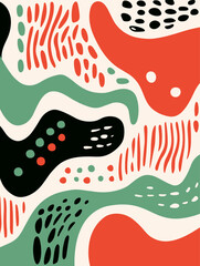 Beautiful wave seamless pattern background. Good for fashion fabrics, children’s clothing, T-shirts, postcards, email header, wallpaper, banner, posters, events, covers, advertising, and more.