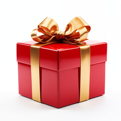 Fototapeta premium gift box isolated on white