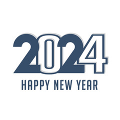 2024 happy new year vector illustration background