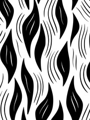 Floral silhouette seamless pattern background. Good for fashion fabrics, children’s clothing, postcards, email header, wallpaper, banner, posters, events, covers, advertising, and more.