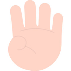 Obraz premium 손가락으로 표시하는 숫자