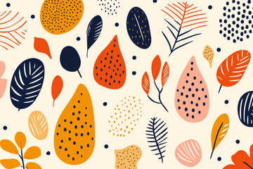 Floral seamless pattern background. Good for fashion fabrics, children’s clothing, T-shirts, postcards, email header, wallpaper, banner, posters, events, covers, advertising, and more.