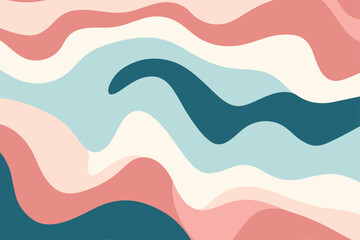 Beautiful wave seamless pattern background. Good for fashion fabrics, children’s clothing, T-shirts, postcards, email header, wallpaper, banner, posters, events, covers, advertising, and more.