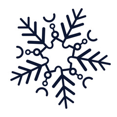 Snowflakes Symbol Illustration Set - 04