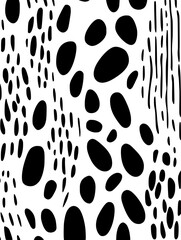 Lines dots shapes floral silhouette seamless pattern background. Good for fashion fabrics, children’s clothing, email header, wallpaper, banner, posters, events, covers, and more.