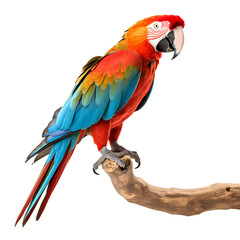 Obraz premium Parrot standing on transparent background