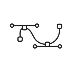 Graphic Design Icon Illustration Set _ Pentool path Icon