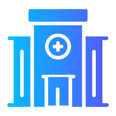 hospital Gradient icon