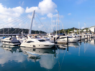 Obraz premium boats in marina