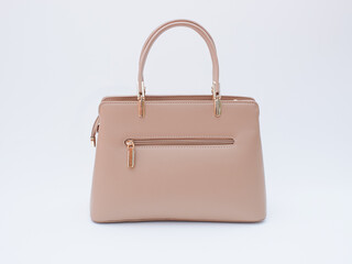 leather woman bag isolated on white background. Women's fashion accessories