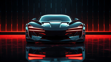 The sleek supercar blazed through the city streets, its fiery red lights reflecting off the glossy exterior, leaving a trail of envy and admiration in its wake